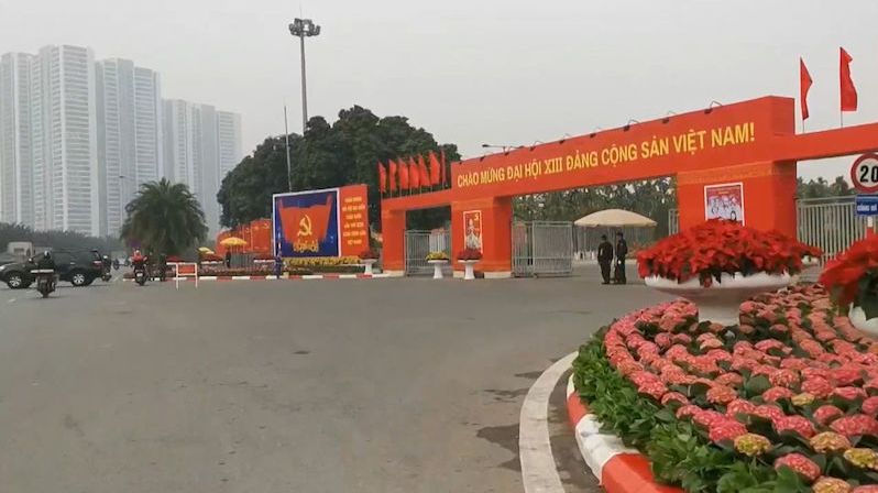 Na stěně Ho Či Min, Marx i Lenin. Sjezd vietnamských komunistů vybere vedení země